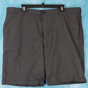 Greg Norman Men's Shorts, Flat Front, Gray, Size 40